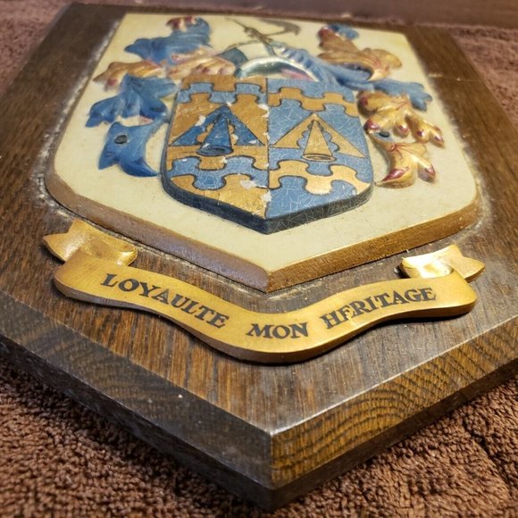 York Insignia Wood & Resin Coat of Arms Sign Loyaulte Mon Heritage England - Picture 2 of 11